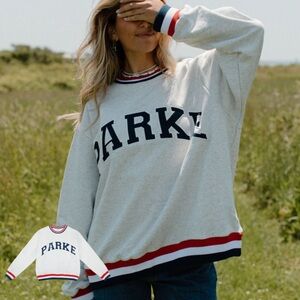 Parke Vintage Varsity Crewneck Sweatshirt S/M